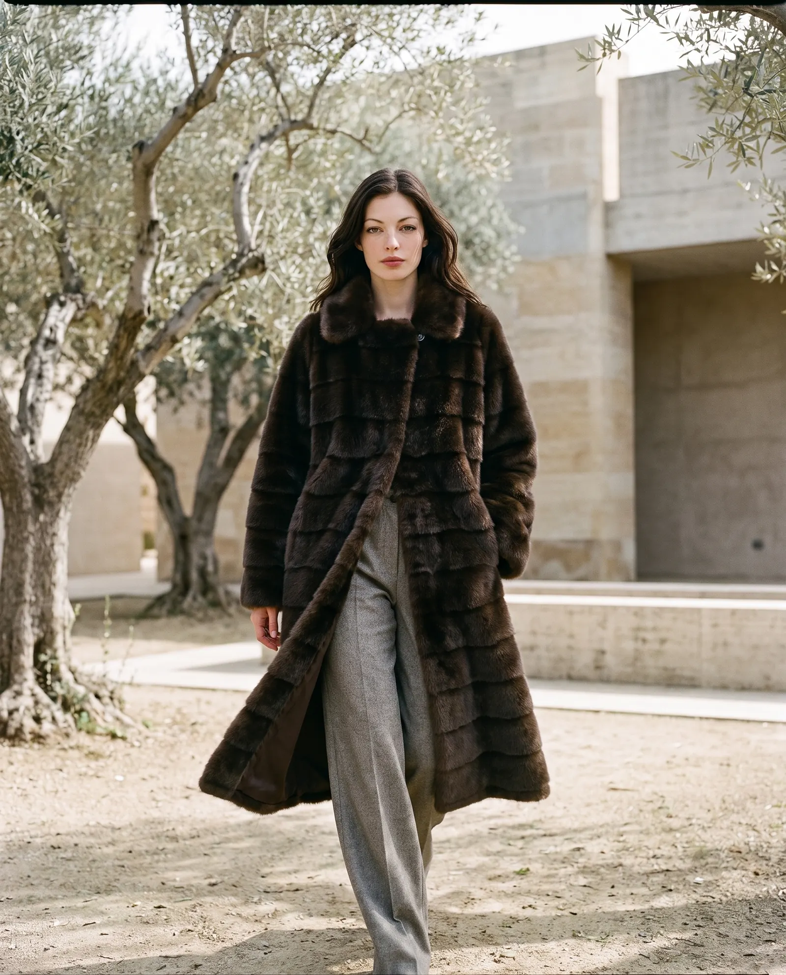 Cappotto in eco-pelliccia marrone GUS FW26