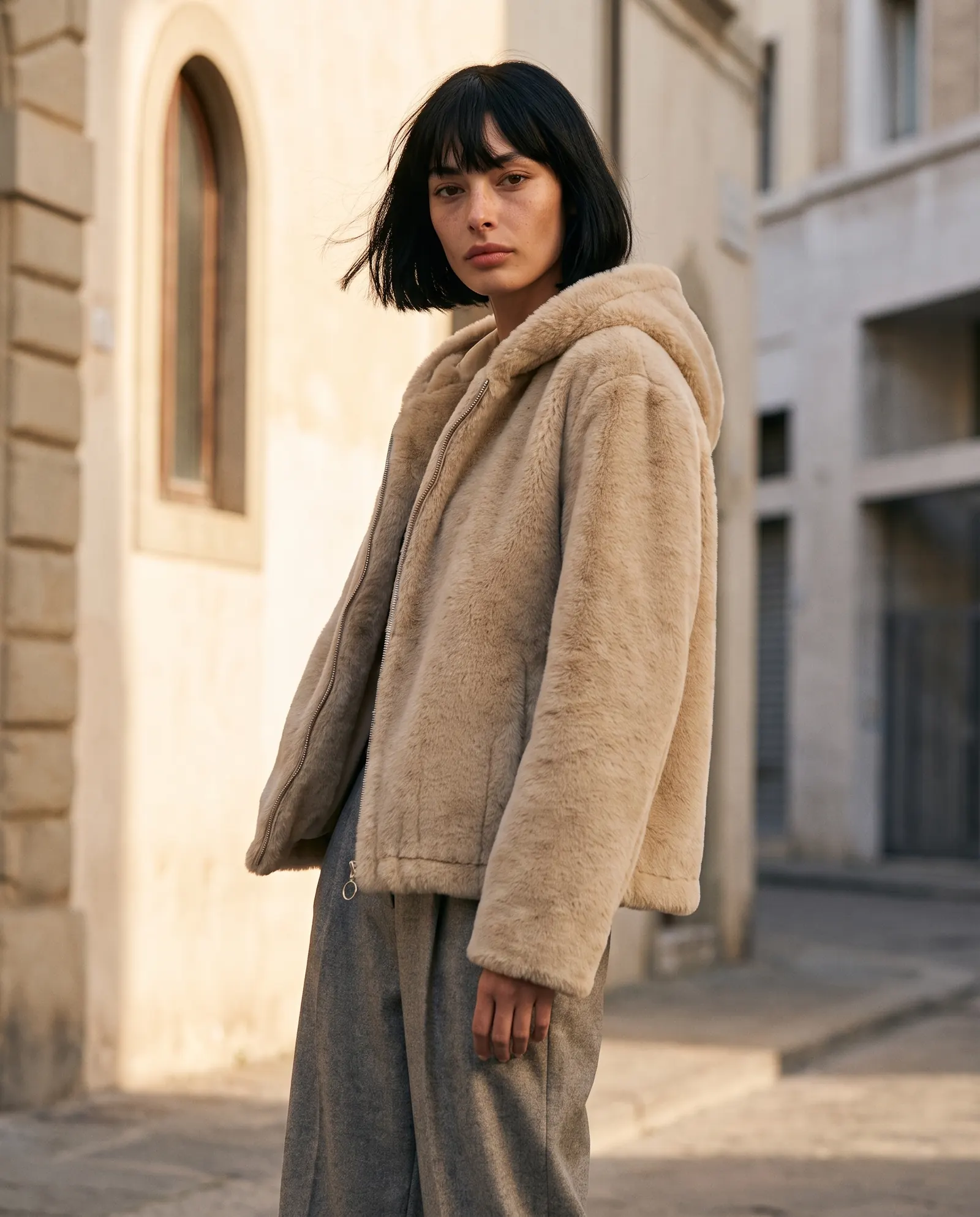 Bomber teddy sabbia GUS FW26