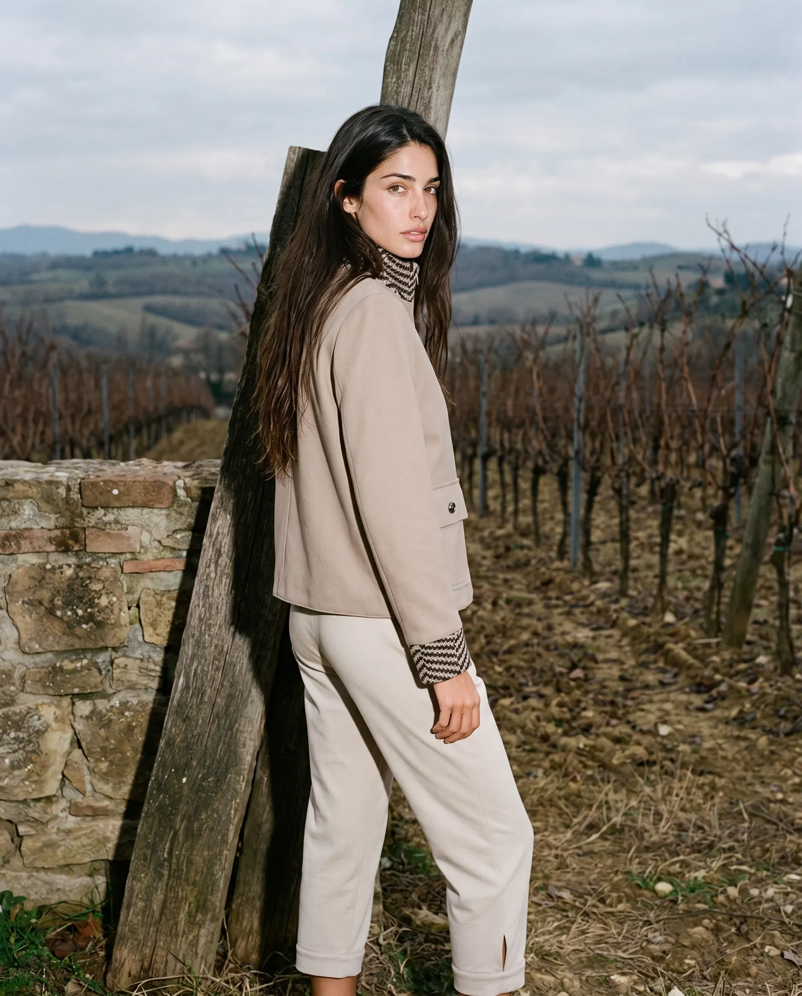 Giacca corta beige GUS FW26