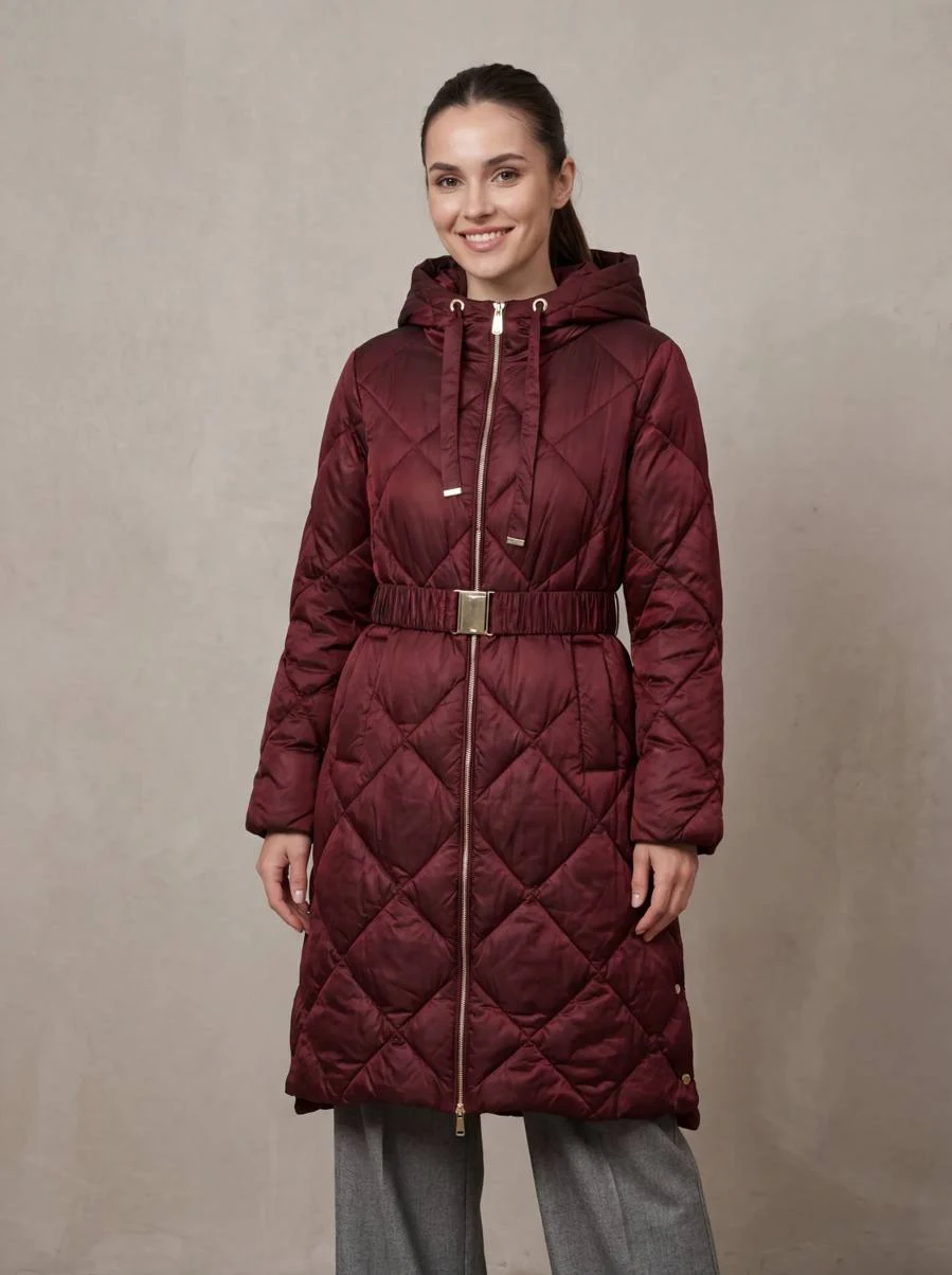 Trapuntata lunga donna bordeaux GUS CI6121