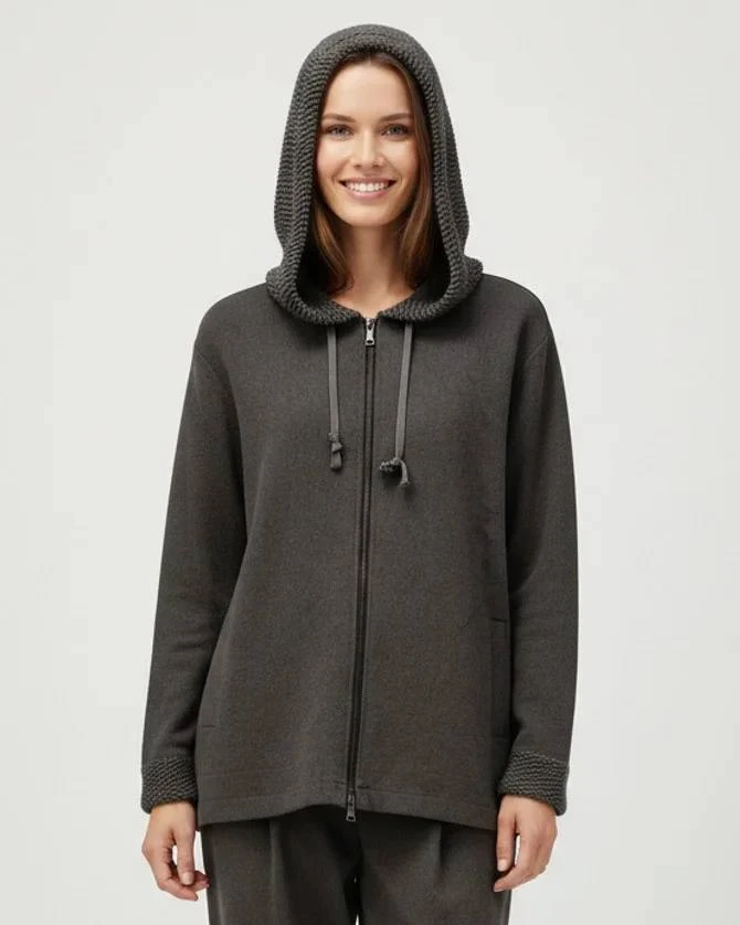Felpa donna con cappuccio GUS FI63015