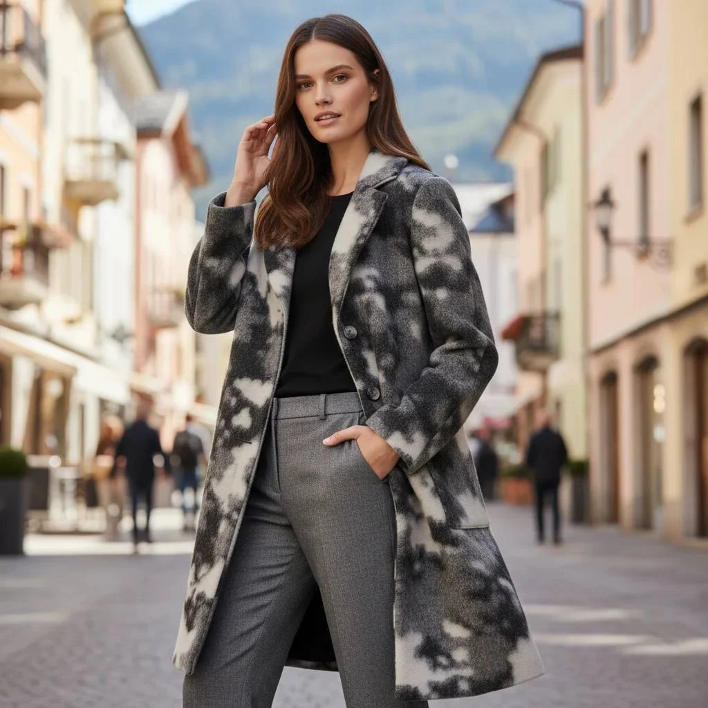 Maglieria donna made in Italy indossata